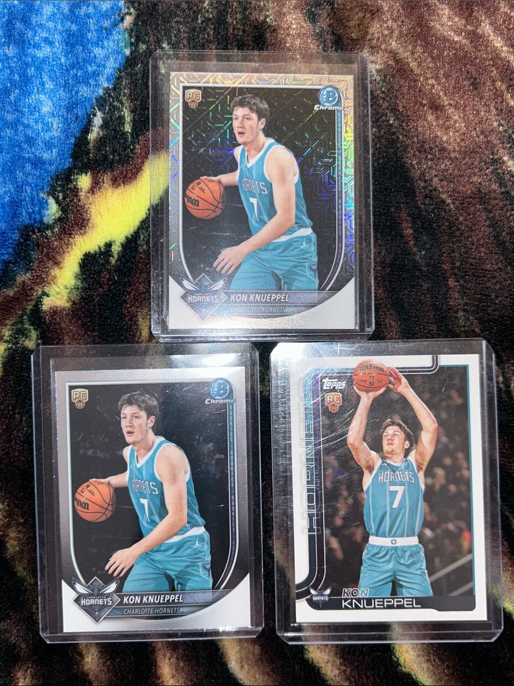 Kon Knueppel Charlotte Hornets Rookie Cards Topps & Bowman Chrome Cards